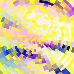 Puzzle, pink, violet shapes, abstract background with circles