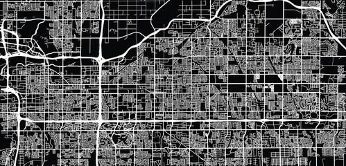 Urban vector city map of Mesa, Arizona , United States of America