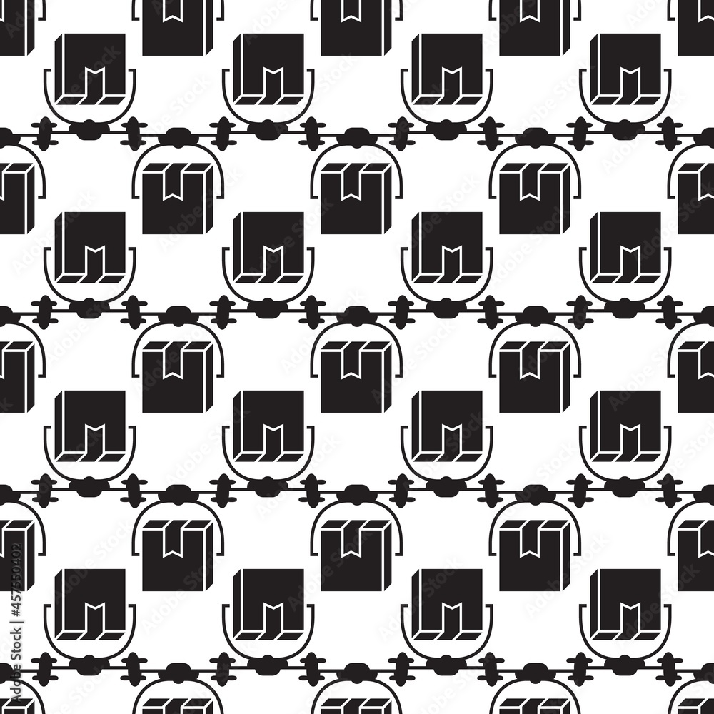 Aufkleber drone box delivery pattern seamless background texture repeat wallpaper geometric vector