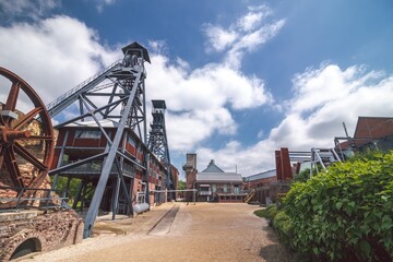 Bois du Cazier notorious coal mine in Charleroi, Belgium