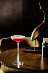 tasty cocktail on the table
