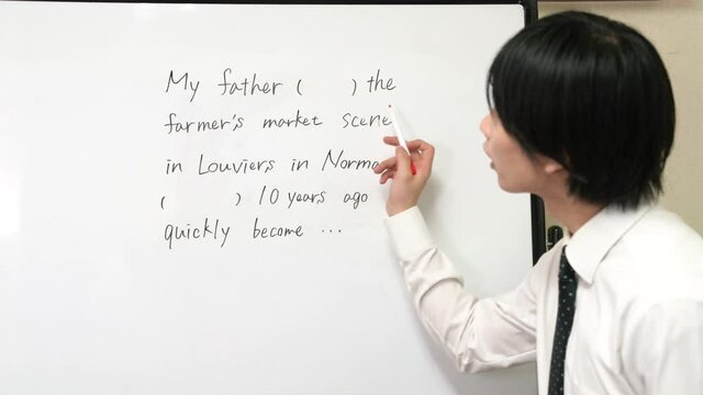 オンライン授業　座学汎用　高校　大学受験　塾　イメージ　英語　画面用