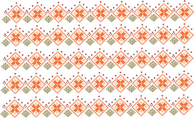 Geometric Ethnic pattern design for background,carpet,wallpaper,clothing,wrapping,Batik,fabric,Vector illustration.embroidery style.