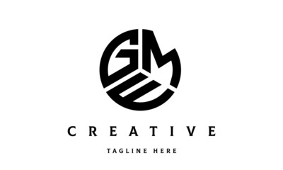 GME creative circle three letter logo