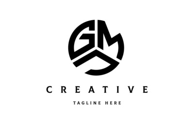 GMJ creative circle three letter logo