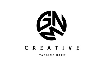 GNM creative circle three letter logo