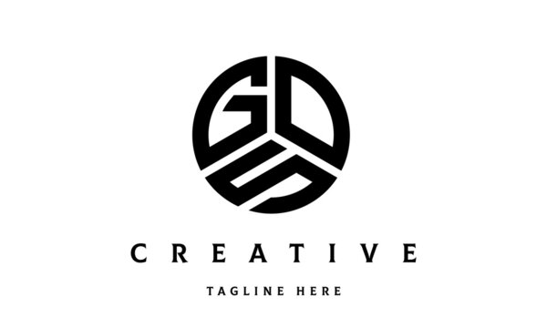 GOS creative circle three letter logo
