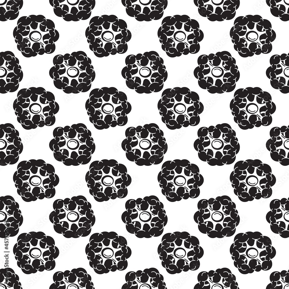 Poster fresh broccoli pattern seamless background texture repeat wallpaper geometric vector
