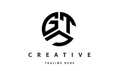 GTJ creative circle three letter logo