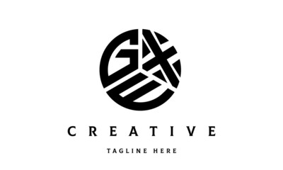 GXE creative circle three letter logo