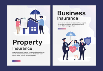 Poster Layouts for Property and Business Insurance