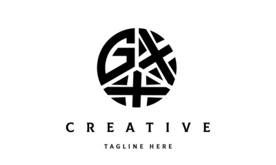 GXX creative circle three letter logo
