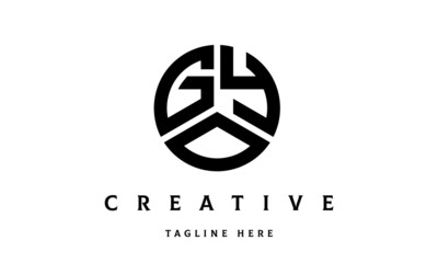 GYO creative circle three letter logo