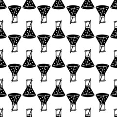 Boiling flask pattern seamless background texture repeat wallpaper geometric vector