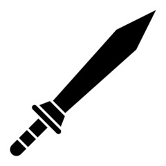 Vector Sword Glyph Icon Design