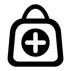 Vector First Aid Kit Glyph Icon Design