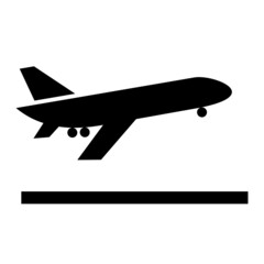 Vector Take Off Glyph Icon Design