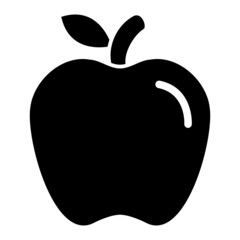 Vector Apple Glyph Icon Design