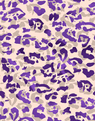 Smooth Textured Seamless Leopard Pattern Shiny Fashion Colors Perfect for Allover Fabric Print or Wrapping Paper
