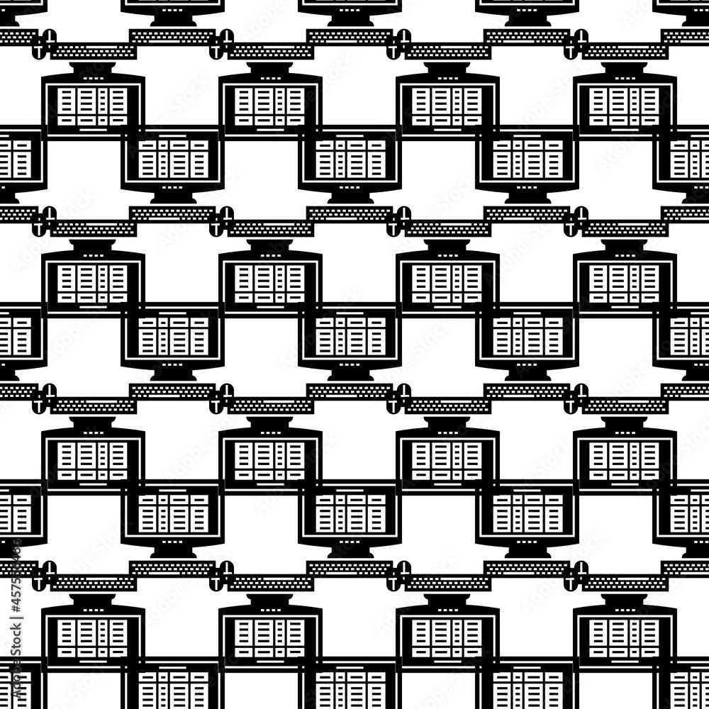 Poster finance calculator pattern seamless background texture repeat wallpaper geometric vector