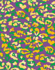Smooth Textured Seamless Leopard Pattern Shiny Fashion Colors Perfect for Allover Fabric Print or Wrapping Paper