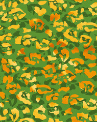 Smooth Textured Seamless Leopard Pattern Shiny Fashion Colors Perfect for Allover Fabric Print or Wrapping Paper