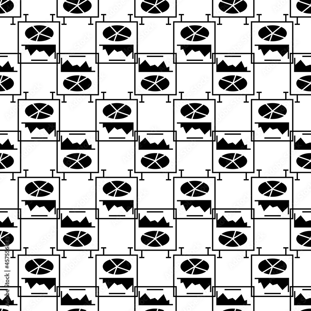 Aufkleber graph board pattern seamless background texture repeat wallpaper geometric vector
