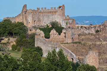 ruins of the episcopal residence, tuscania