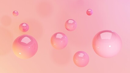 Pink bubble abstraction