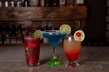 cocktail on the table