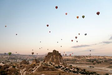 Hot air balloons in Cappadocia