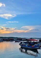 Fototapeta premium evening views at fishing villages