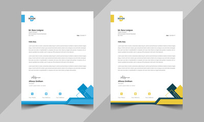 Letterhead templates modern design 