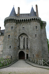 Fototapeta na wymiar medieval castle (montmuran) in les iffs in brittany (france)