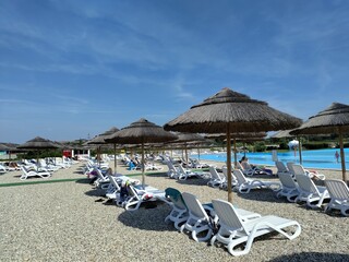 Aquacolors chairs and umbrellas