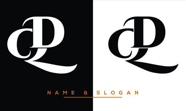 QD,  DQ,  Q,  D   Abstract Letters Logo Monogram