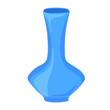 recommend clip art: Hand-drawn   empty ceramic vase isolated on white background.  Vector illustration