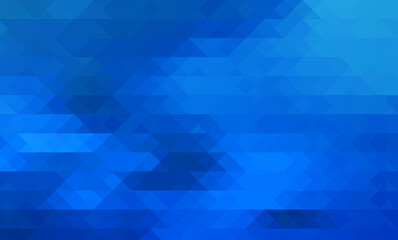 Fototapeta na wymiar gradient blue modern triangles abstract illustration background. digital futuristic mosaic triangles background for template, presentation. abstract blue in low polygon pattern.