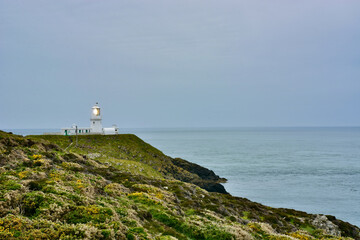 Fototapeta na wymiar Lighthouse on the Pembrokeshire Coast