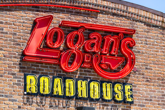 Logan's Roadhouse Restaurant And Signage. Logan's Is A Leading Casual Dining Steakhouse.