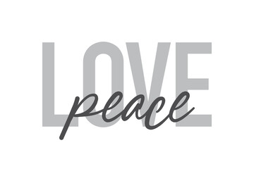 Modern, simple, minimal typographic design of a saying 