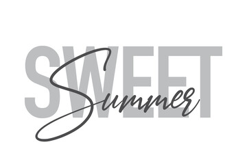 Modern, simple, minimal typographic design of a saying 