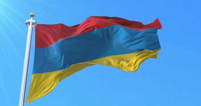 Garo Achik People Flag. Loop