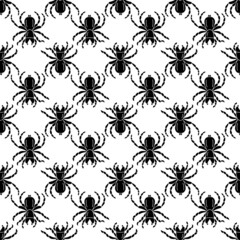 Animal spider pattern seamless background texture repeat wallpaper geometric vector