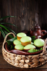 Kue Apem Pandan is Indonesian traditional pancake, made for Javanese traditional celebration