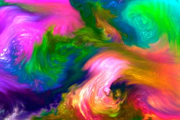 Fotobehang Mix van kleuren abstracte aquarel achtergrond