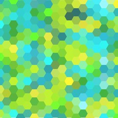 Fototapeta na wymiar blue green yellow hexagon background. eps 10