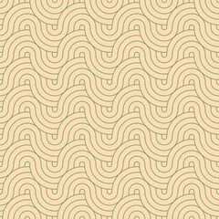 Geometric japanese seamless pattern. Wavy lines in asian style. Oriental 