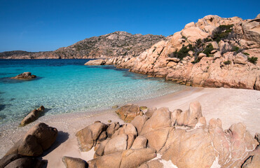 Cala Coticcio, Parco Nazionale Arcipelago di La Maddalena, Sardegna. Sea of Sardinia.