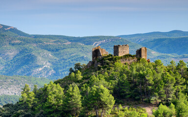 Fototapeta na wymiar Castillo de Chera, en la provincia de Valencia. Comunidad Valenciana. España. Europa
